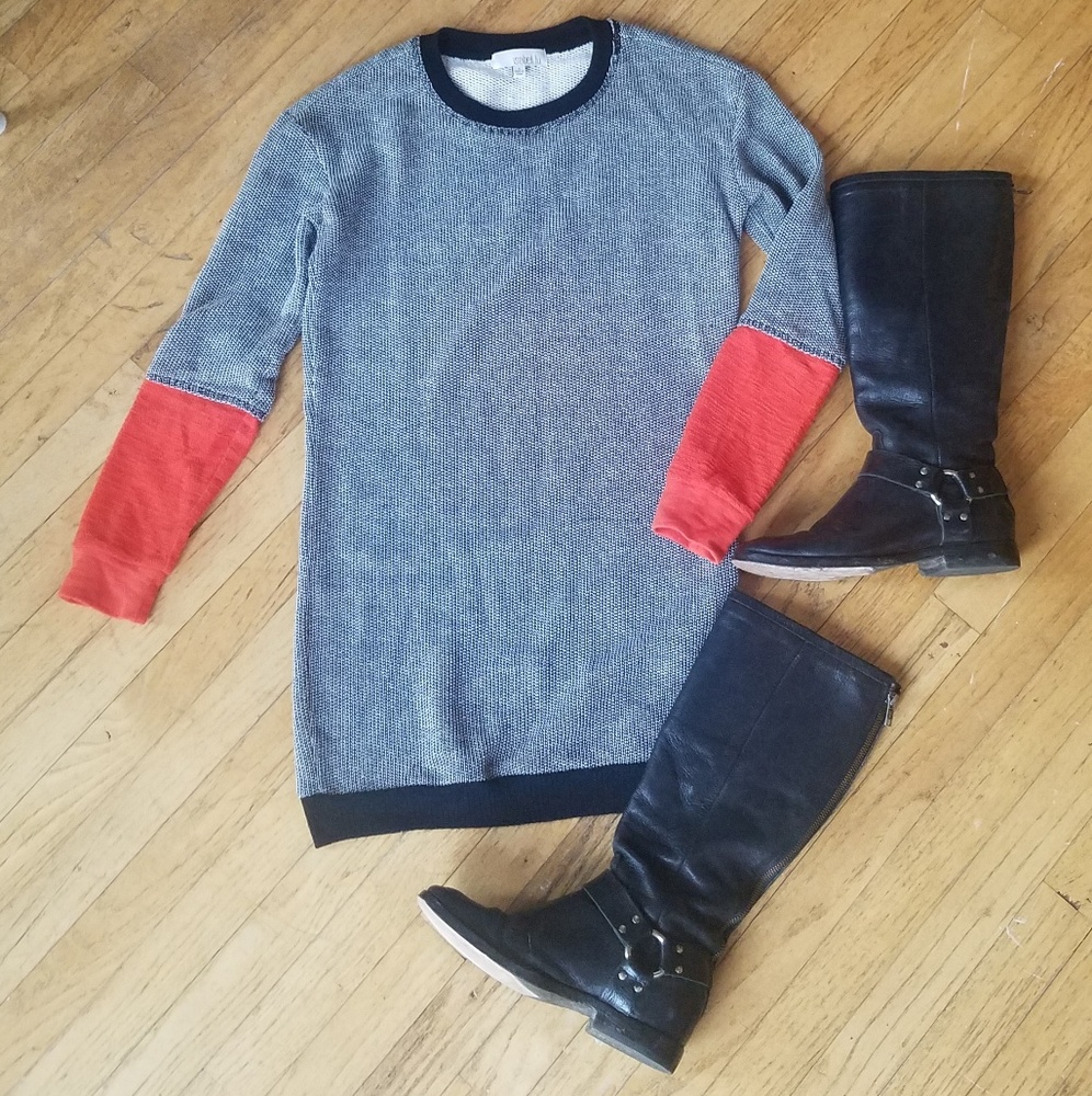 Isabel Lu Colorblock Sweater Dress Size Small